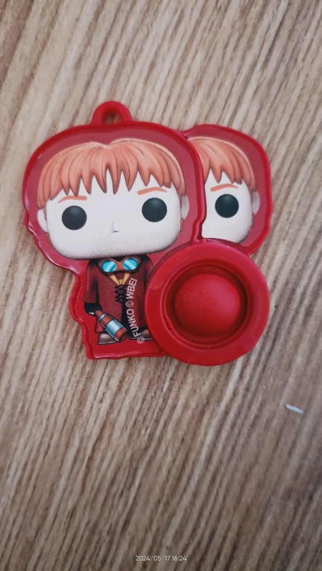 Kinder Joy Harry Potter gadżet pop it Fred i George Weasley.