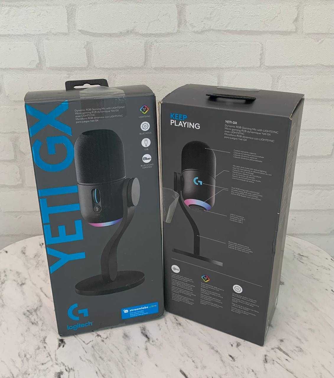 Мікрофон для ПК Logitech Yeti GX Dynamic RGB Black