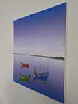 Quadro bateiras, ria de Aveiro 54x46cm