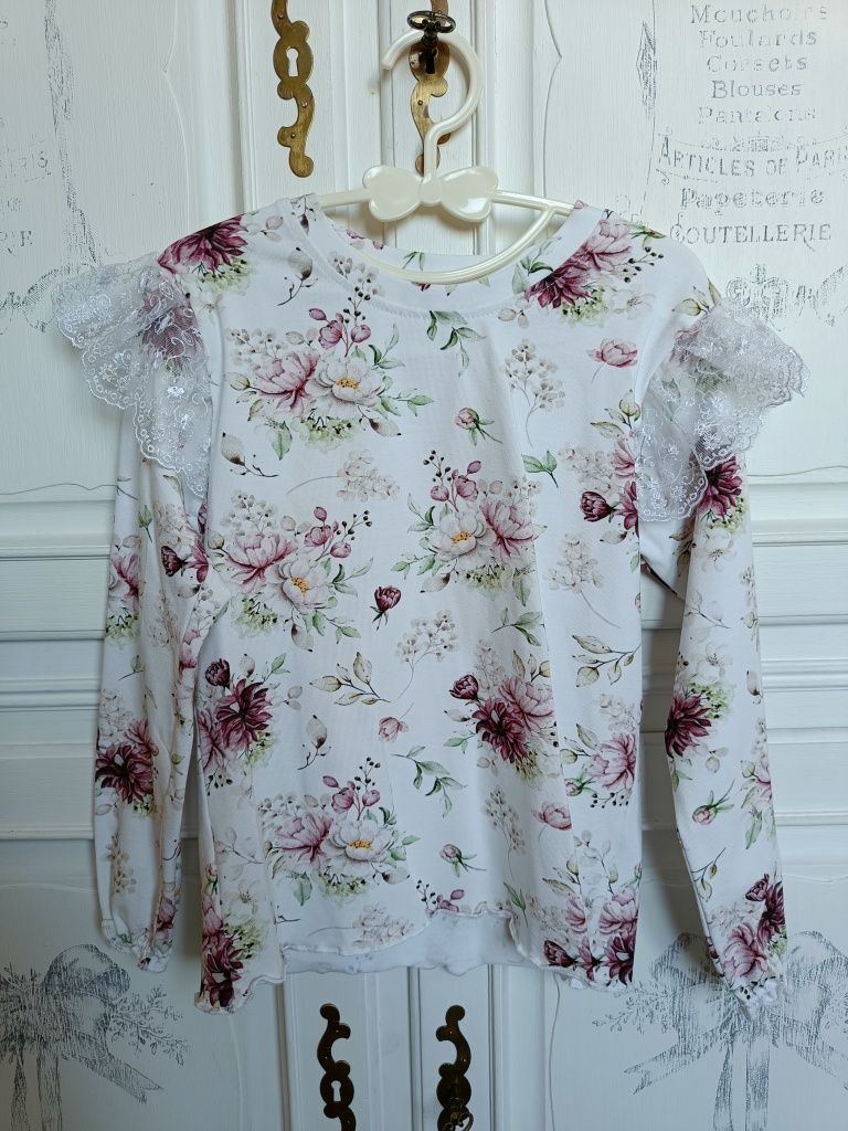 Bluzka z długim rękawem handmade