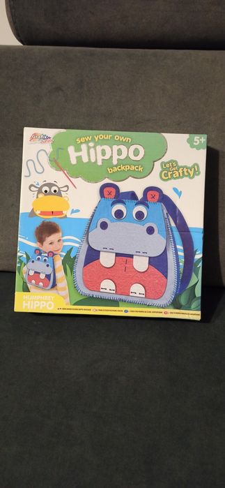 Uszyj swój własny plecak z hipopotamem