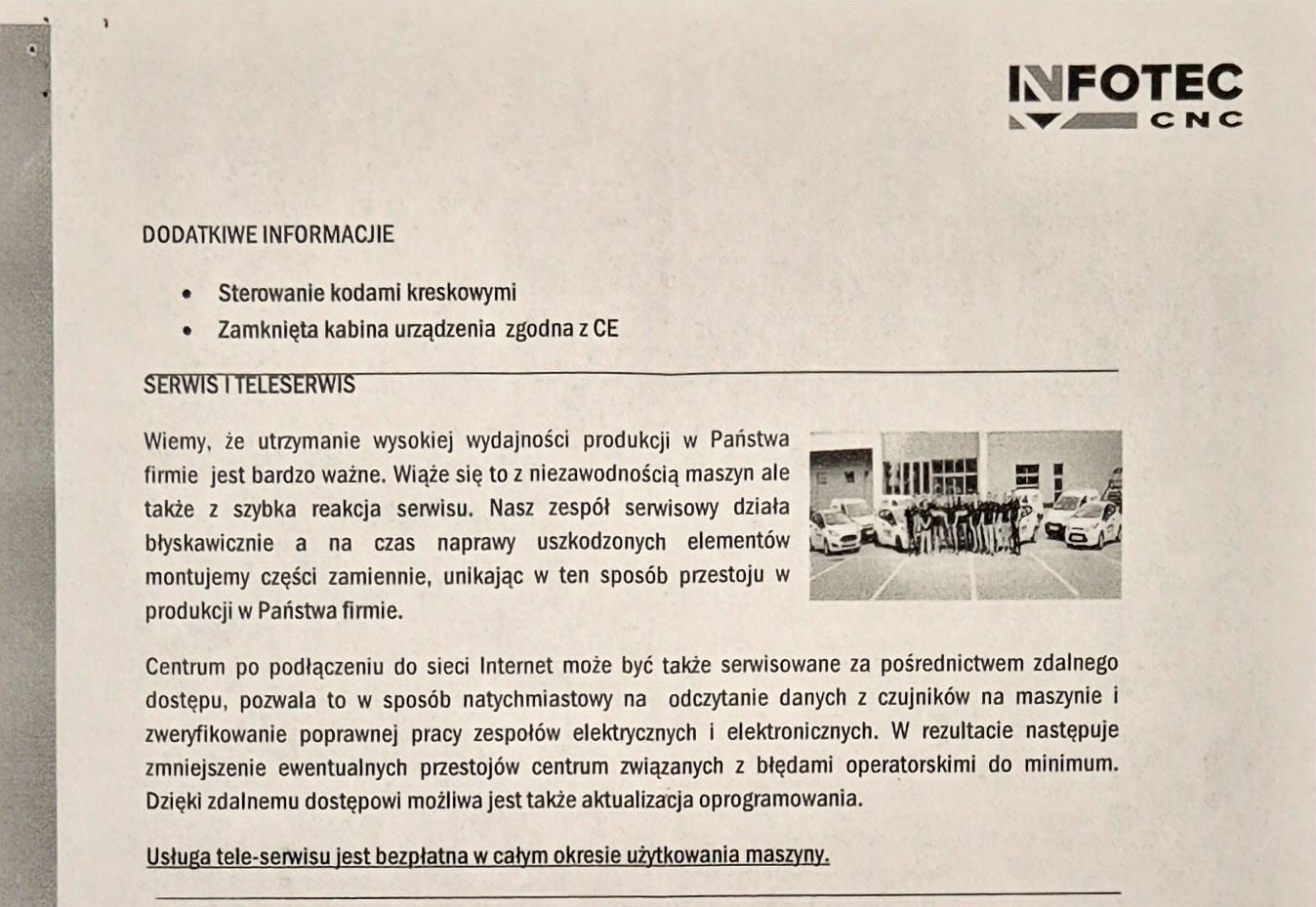 Centrum wiertarskie INFOTEC 950V