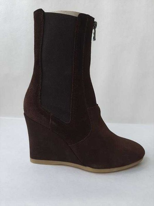 bogner ботильоны полусапоги ботинки замшевая кожа коричневые ugg 37