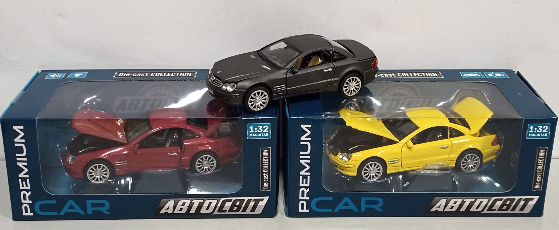 Машинка Mercedes Benz SL500 модель 1:32 "Автосвіт". Металл, звук, свет