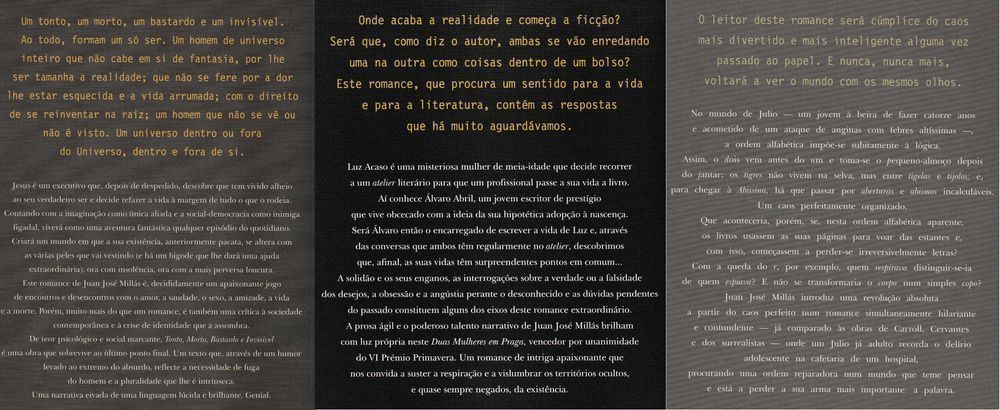 Livros Juan José Millás Tonto, Mulheres Praga, Ordem Alf [Preço Conj]
