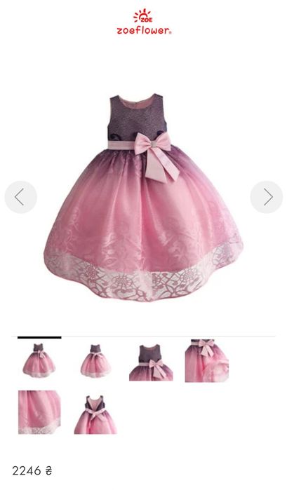 Плаття для дівчинки 6-7 років Zoe flower