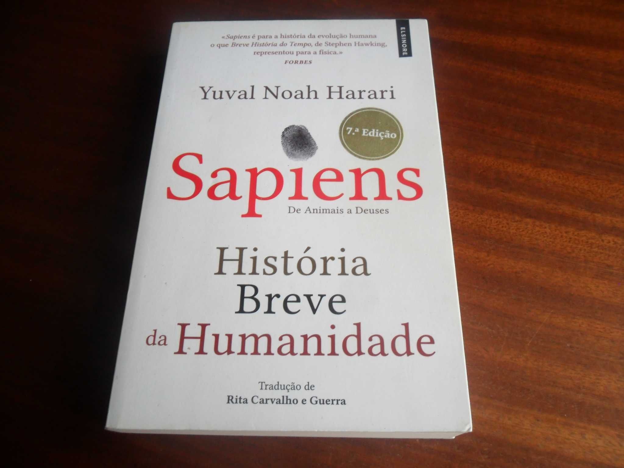 "Sapiens - De Animais a Deuses" de Yuval Noah Harari - 7ª Edição 2017