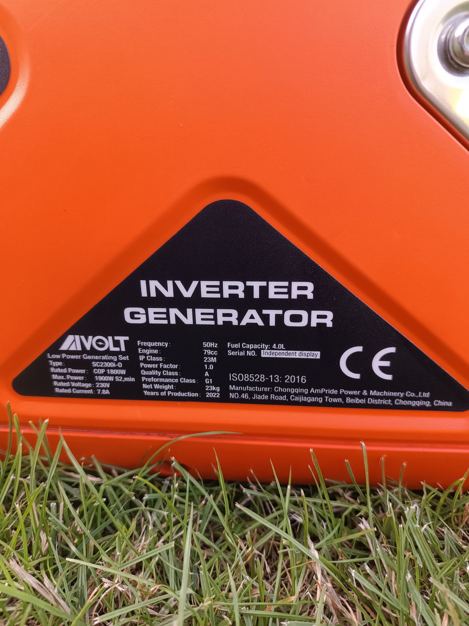 Agregat prądotwórczy inwerterowy 1.8 KW