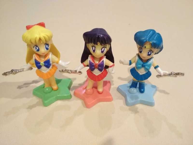 Figurki Sailor Moon - vintage zestaw z lat 90-tych