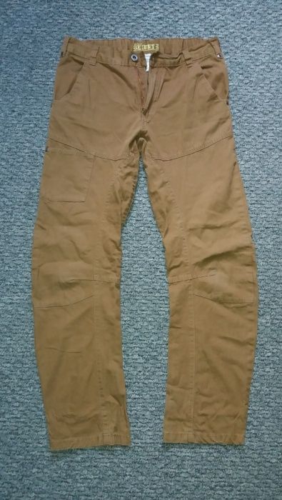 Spodnie chinosy brązowe rurki skinny bawełna chłopięce 158cm 164cm