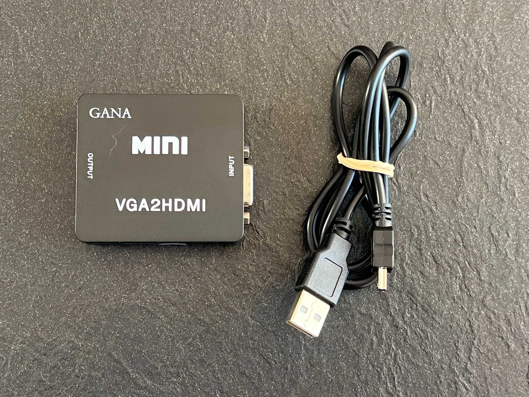 Adapter GANA VGA do HDMI konwerter D-SUB do HDMI 1080P