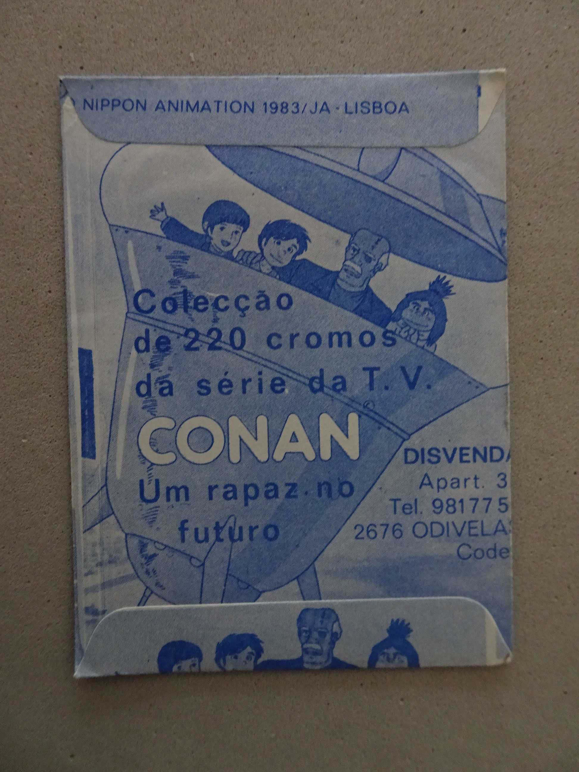Carteira de cromos fechada Conan - Um rapaz no futuro - Disvenda