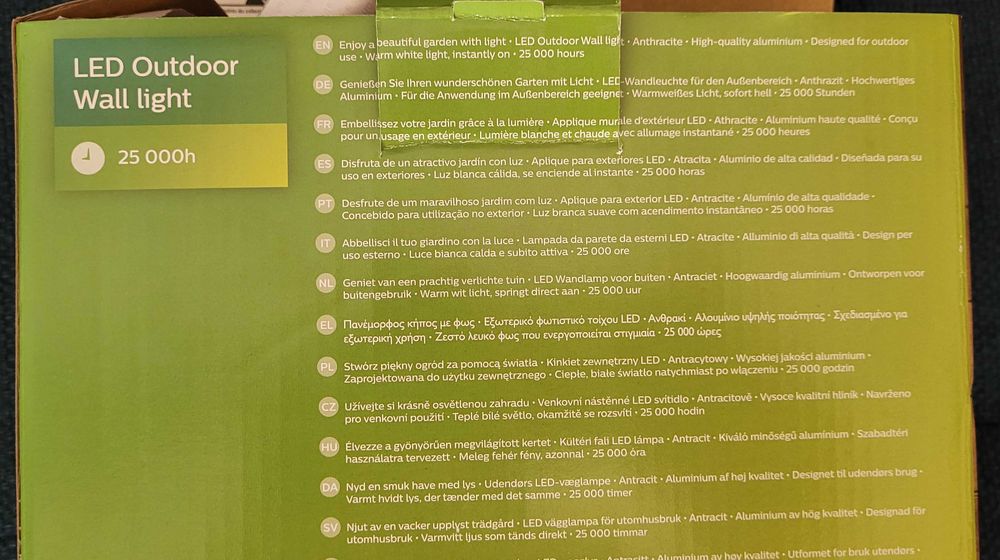 2 Candeeiros Philips de exterior