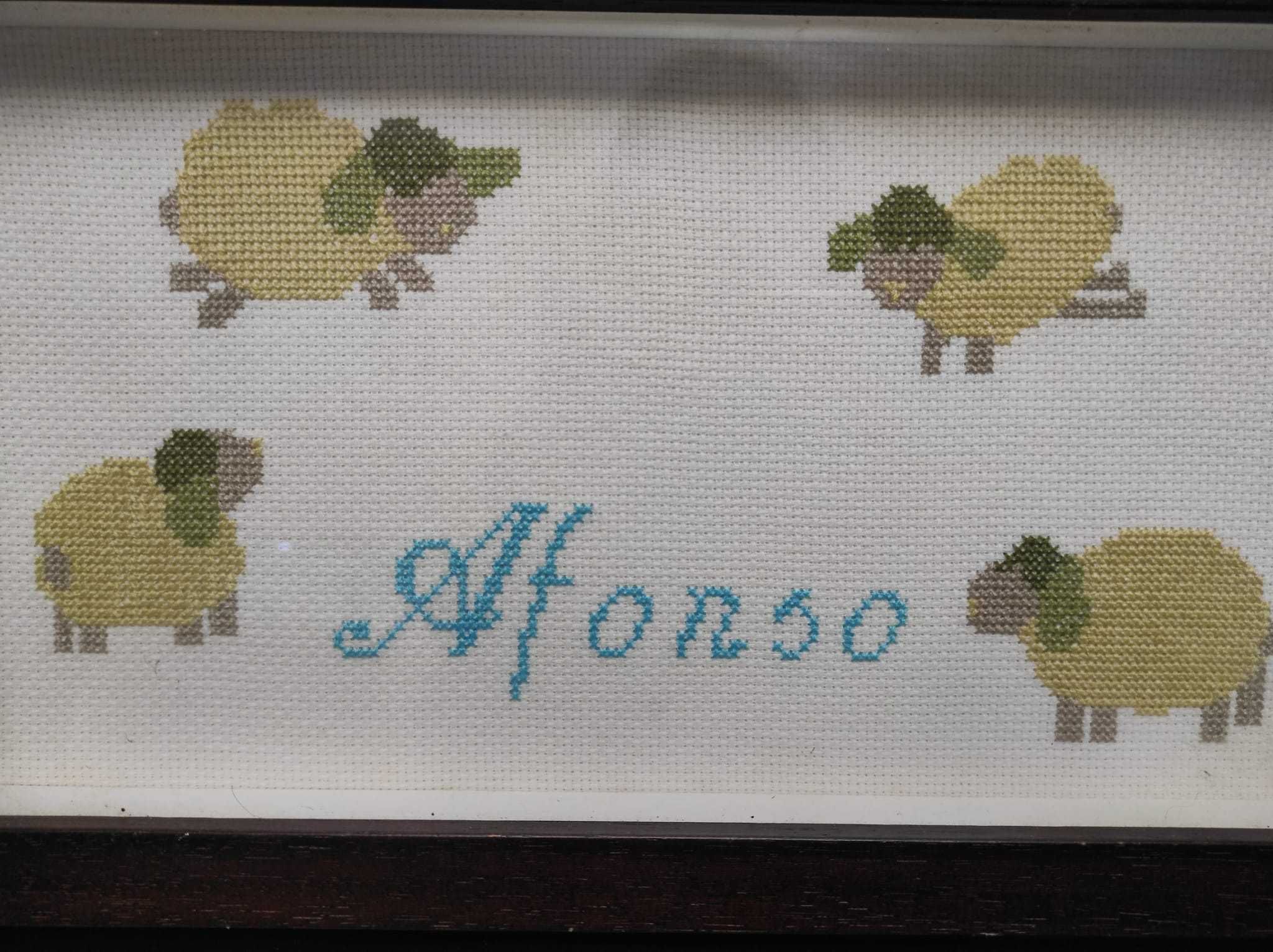 Quadro em ponto cruz "Afonso"