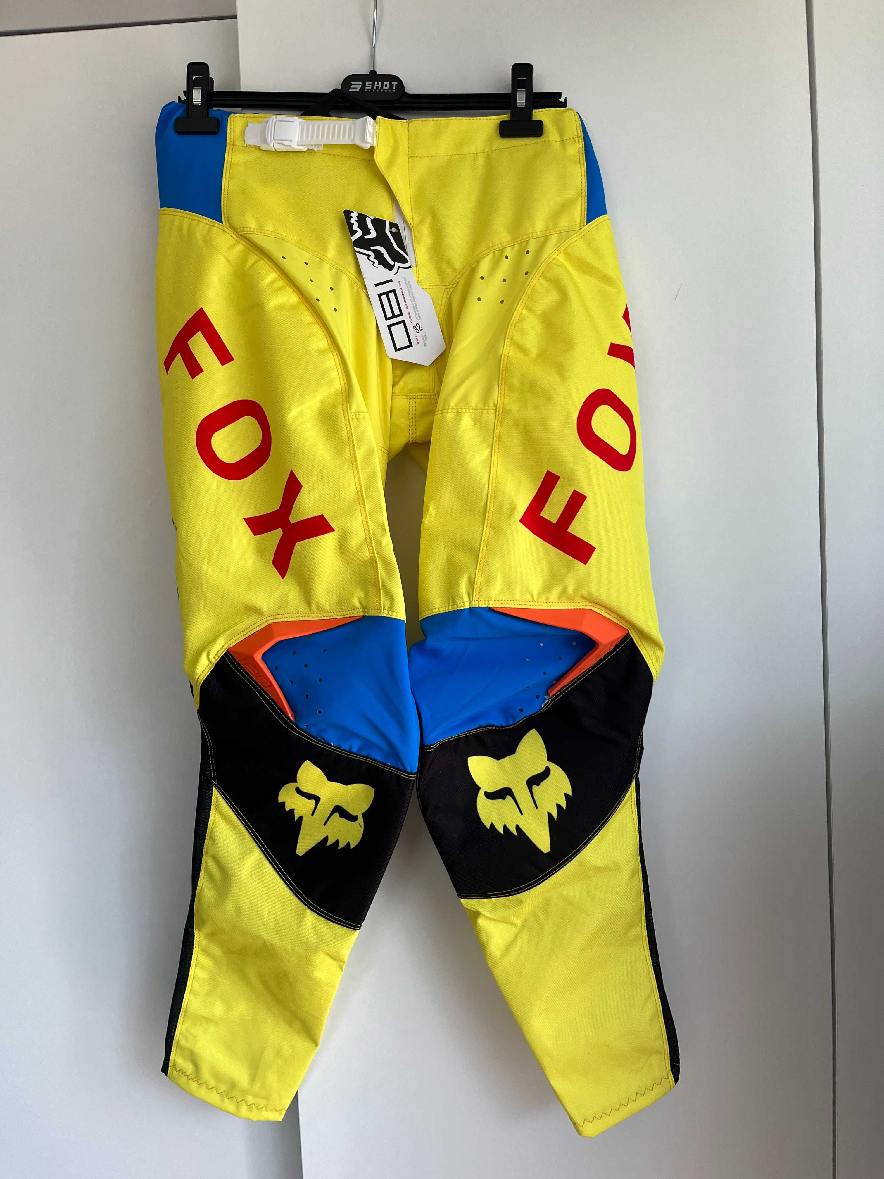 Strój FOX MX 180 (RACE SPEC PALE YELLOW)(cross,quad,enduro,mtb,dh)