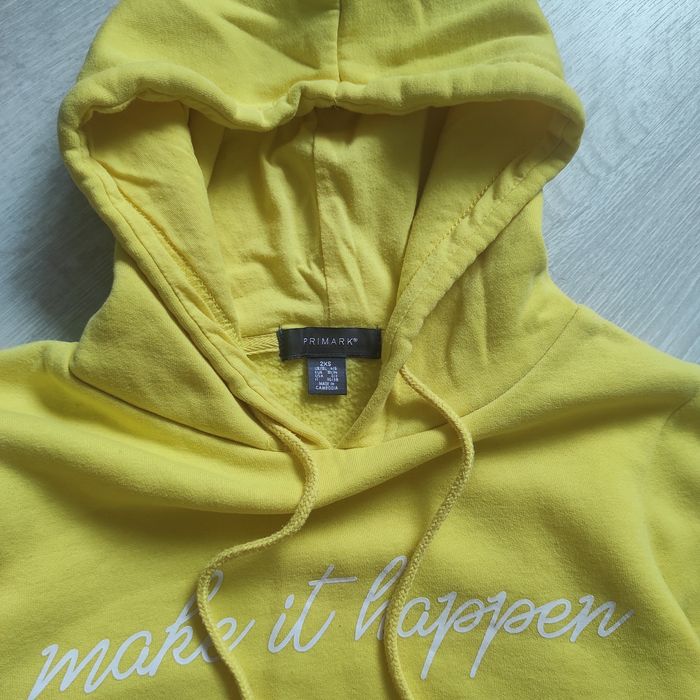 Жовте худі, реглан на флісі, худі на флісі