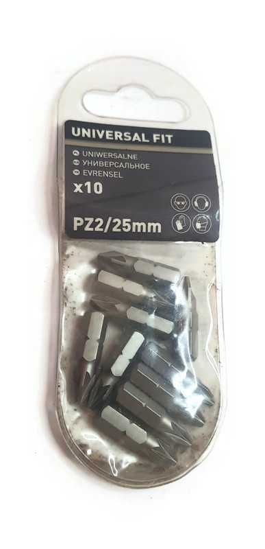 Zestaw bitów Universal fit 25 mm PZ2 10 szt.