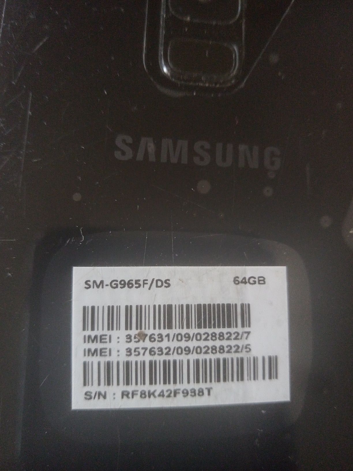 Samsung s9plus uszkodzony