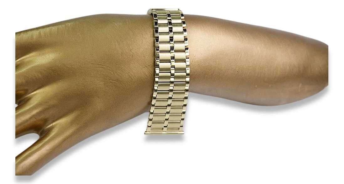 Złota bransoleta 14k 585 do zegarka męskiego mbw007y