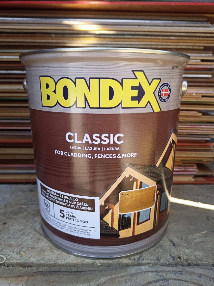 Lazura BONDEX classic 9 kolorów puszki 5 litrów nowe warto !!!