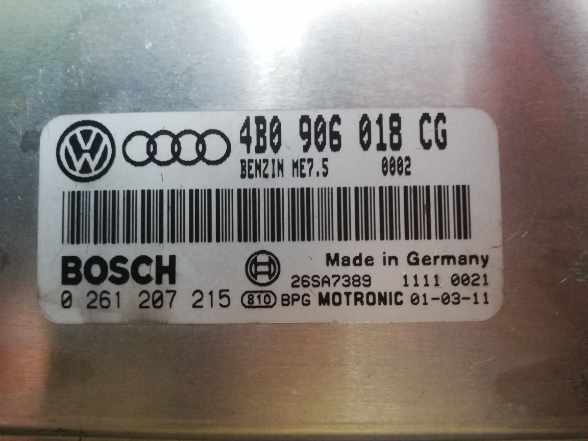 Komputer pokładowy Audi a4 b5 lift 1.8t. Kod silnika AWT.
