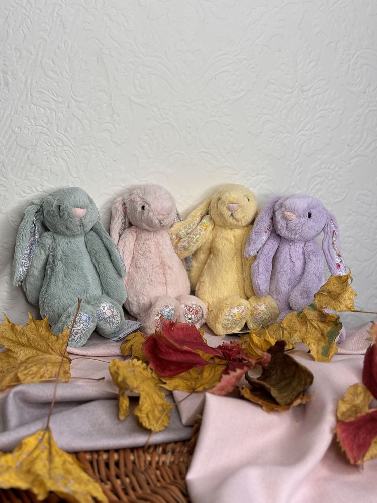 Мяка іграшка Кролик Jellycat 18см, зелений (опт/розниця)