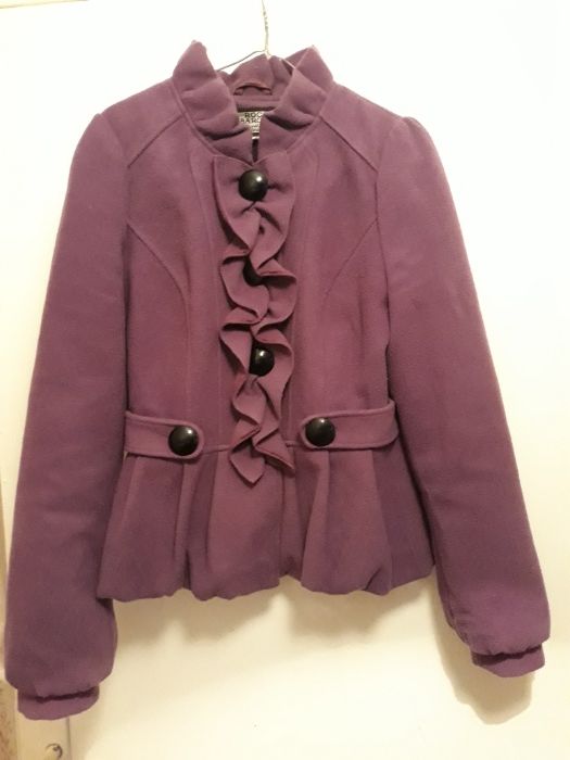 Напівпальто весна фіолетове