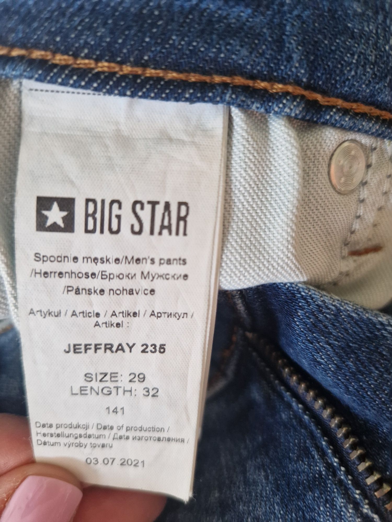 Jeansy big star skinny 29