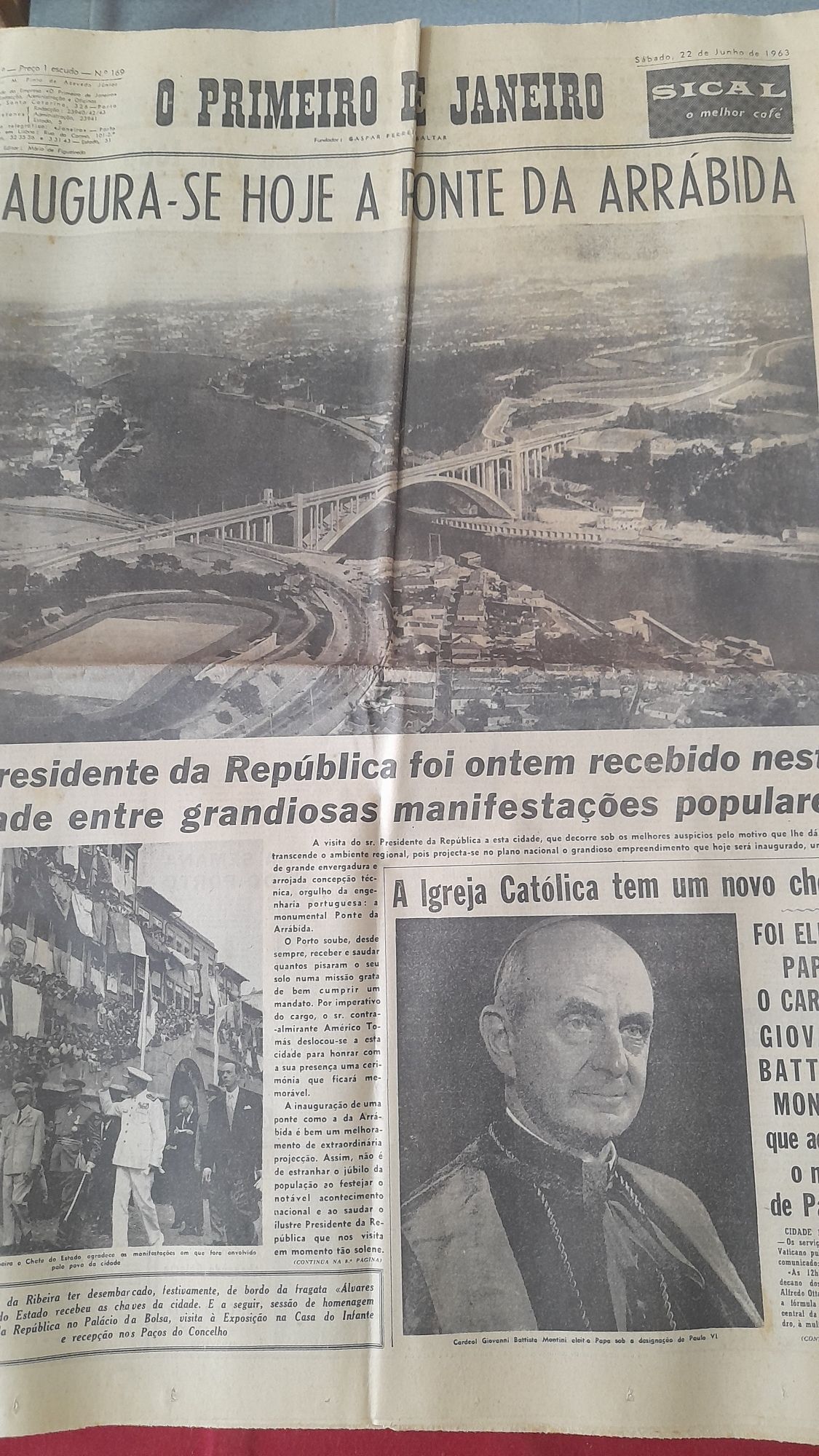 Jornais antigos O Primeiro de Janeiro