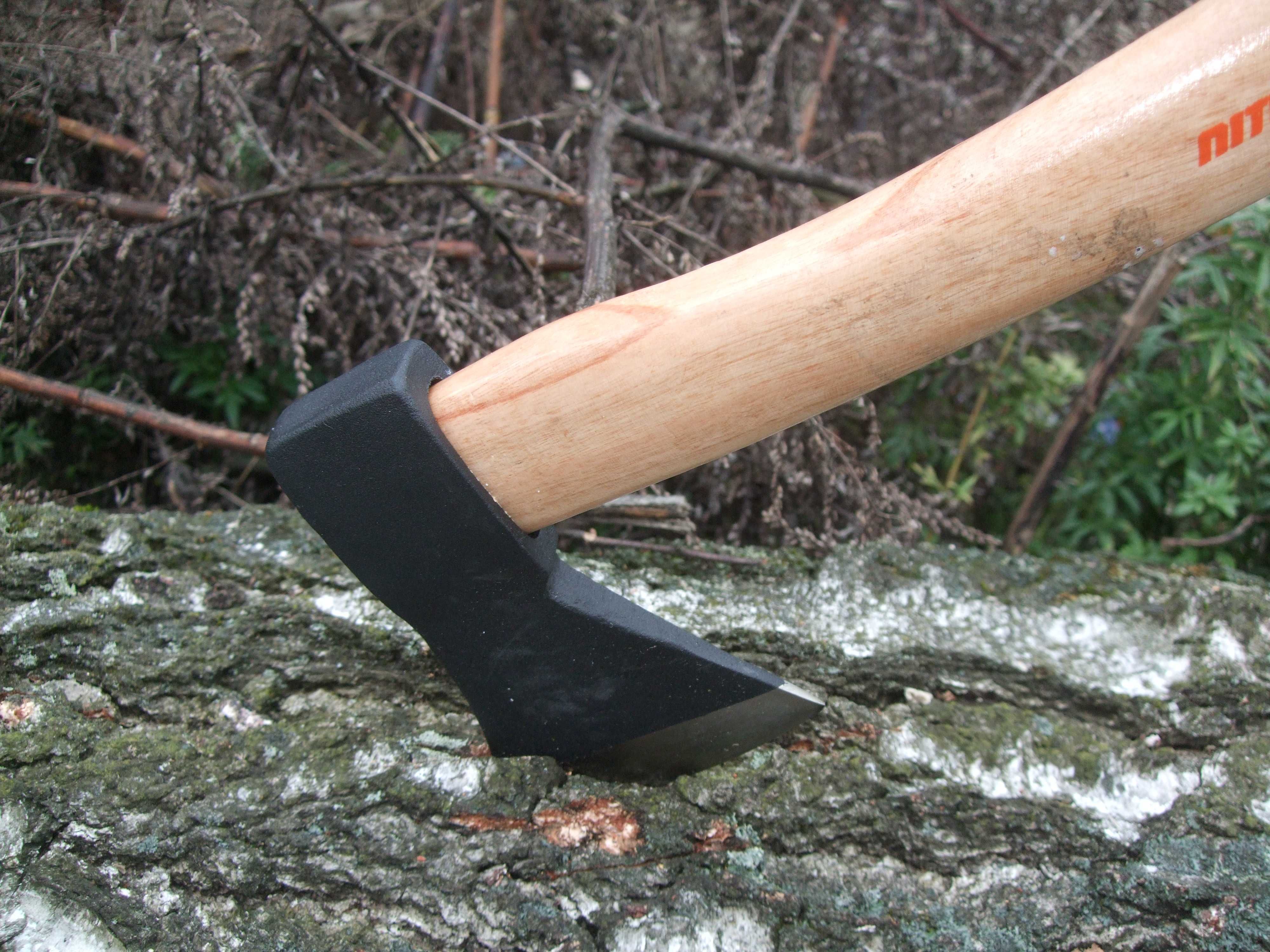 Siekiera TOPOREK 35 cm 600g WYGODNA Mała Drewniany Trzonek UNIWERSALNA