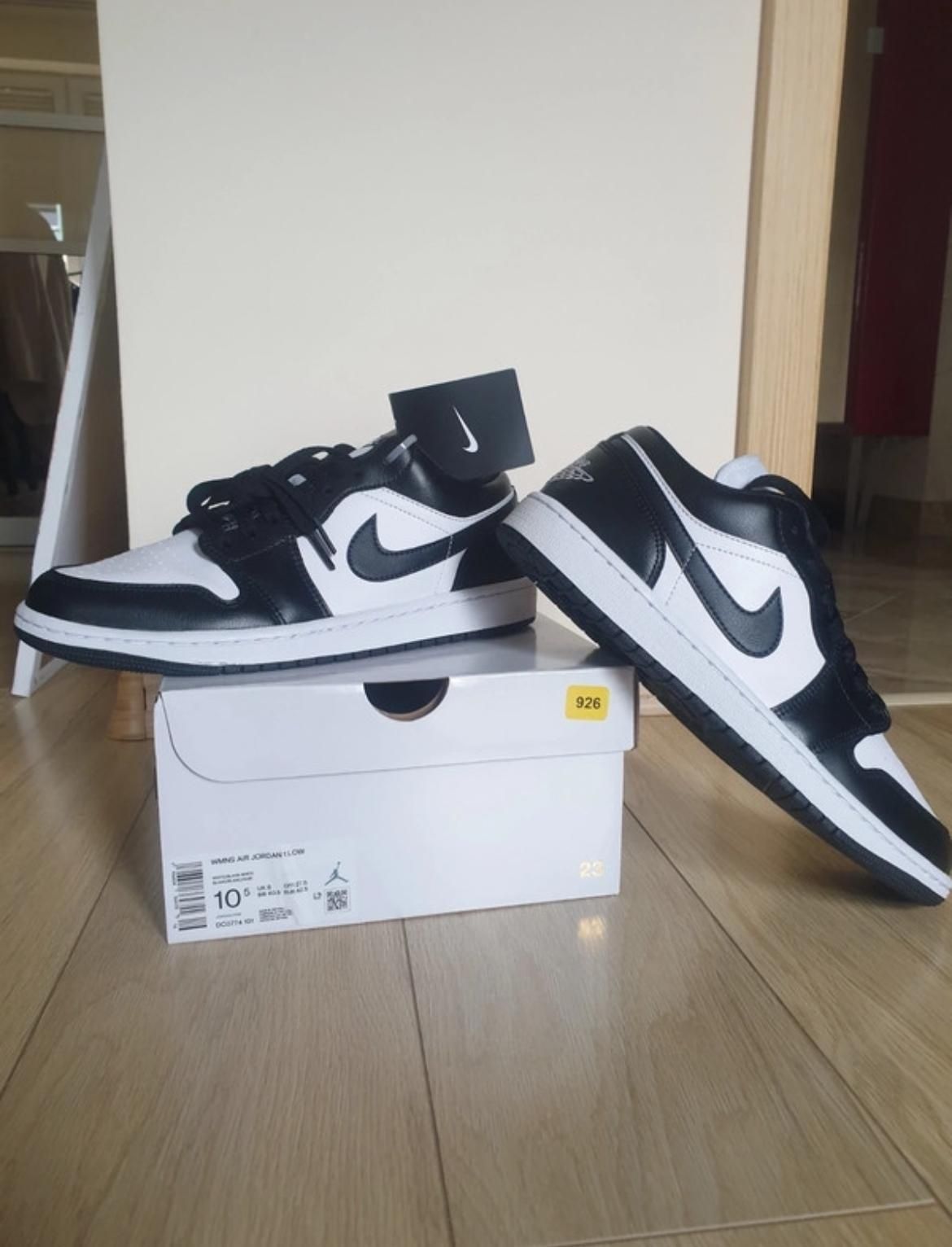 Nike Air Jordan 1 Low  Black/WHITE 42 Panda