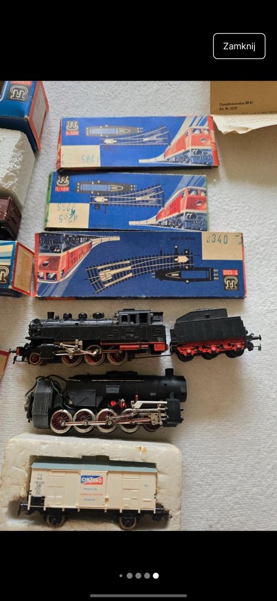 Kolekcja modeli BTTB / Zeuke TT – parowóz BR81 + wagony – oryginalne p