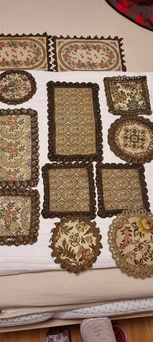 Serwetki gobelinowe antyki 12 sztuk