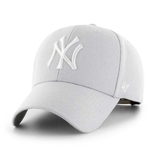 Czapka z Daszkiem New York Yankees Mvp 47 Brand Szary Snapback NOWA!!