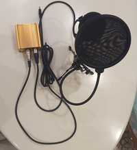 Мікрофон BM-800 з фантомним живленням та USB аудіокартою