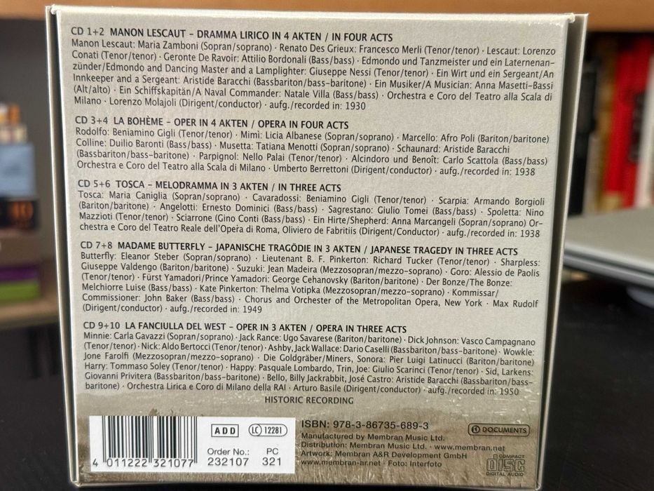 Puccini – A Portrait: Manon, Bohème, Tosca, Butterfly, Fanciulla
