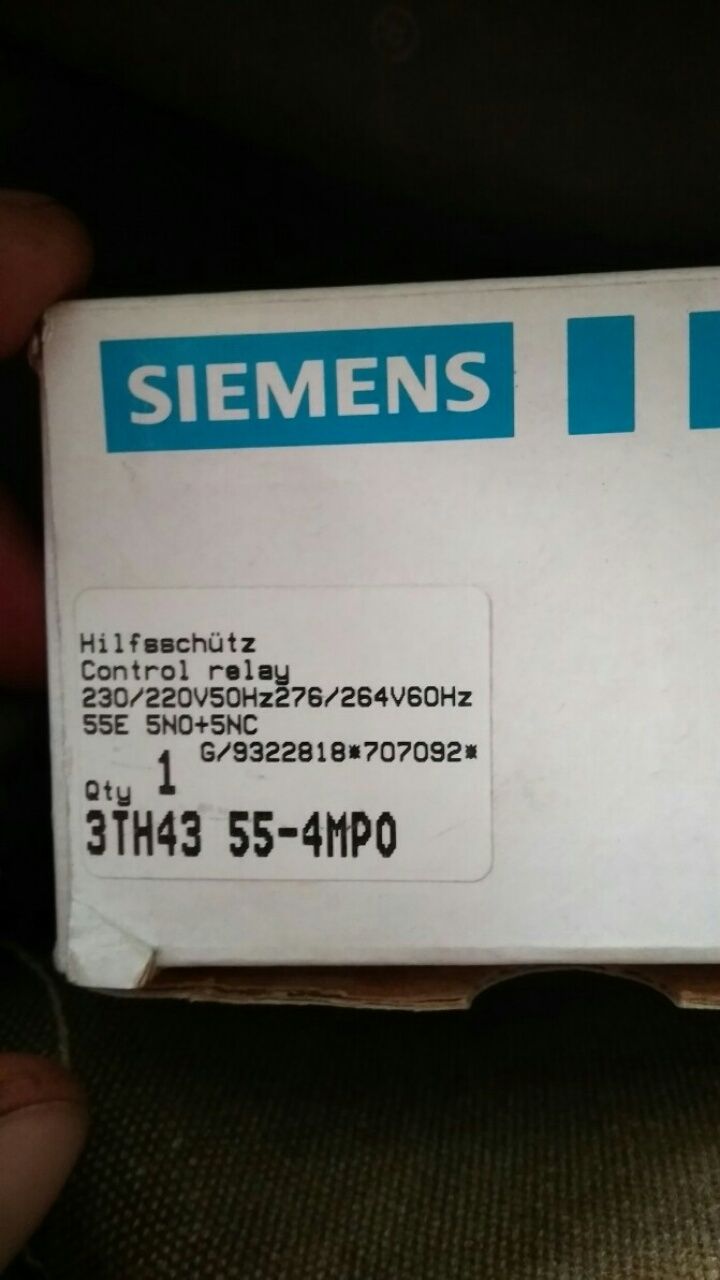 Контактор,Реле Управління Siemens