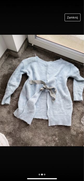 Sweter niebieski