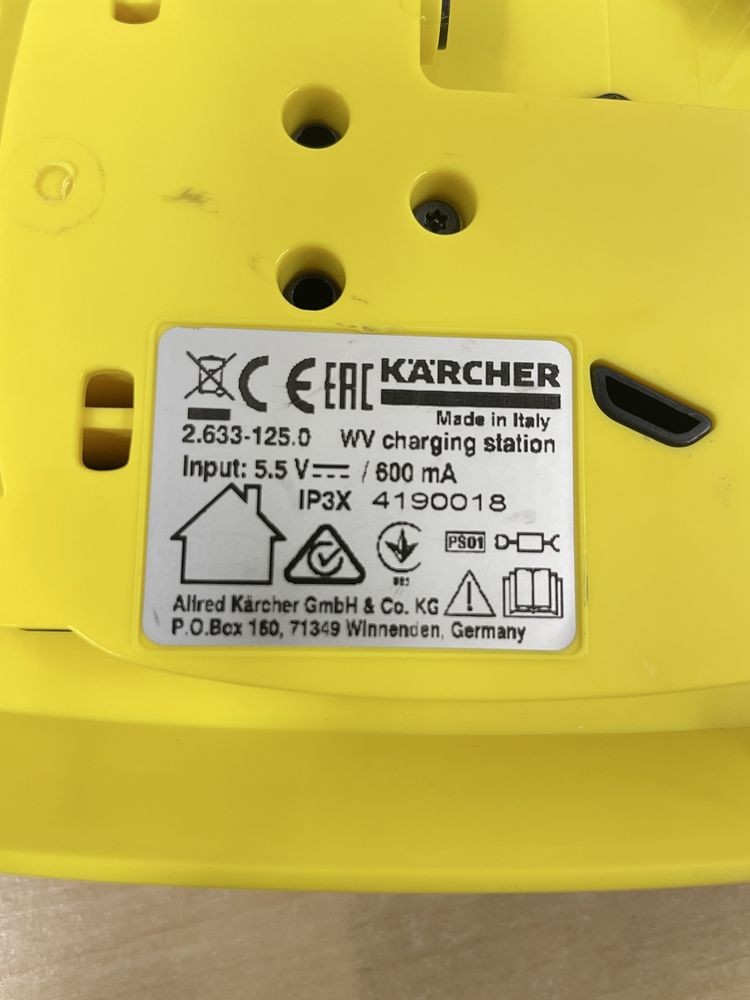 Stacja ładujaca do Myjki do okien Karcher Wv 2 Wv 5 , 2.633-125.0