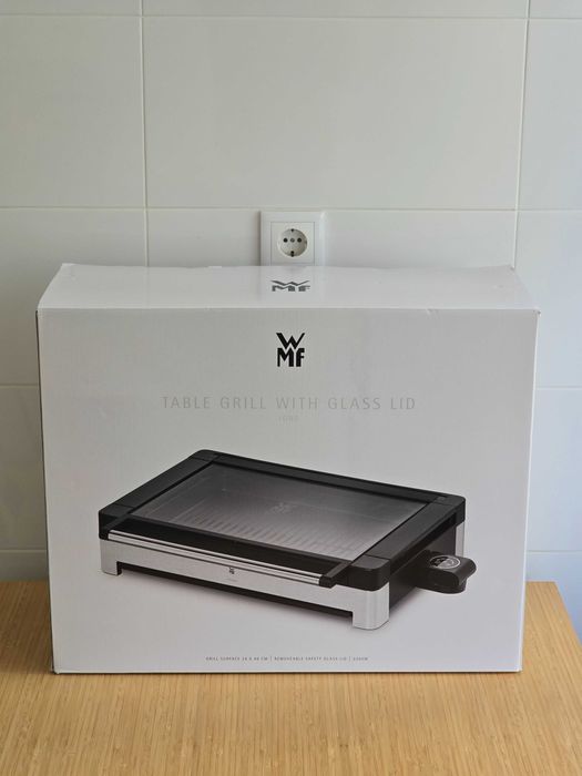 Grelhador de Mesa WMF Lono com Tampa de Vidro - Novo e Selado