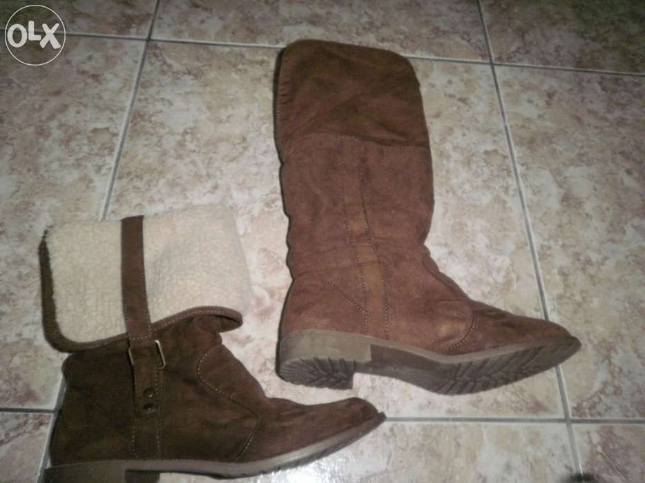 Vendo botas da Stradivarius castanhas com pêlo 38