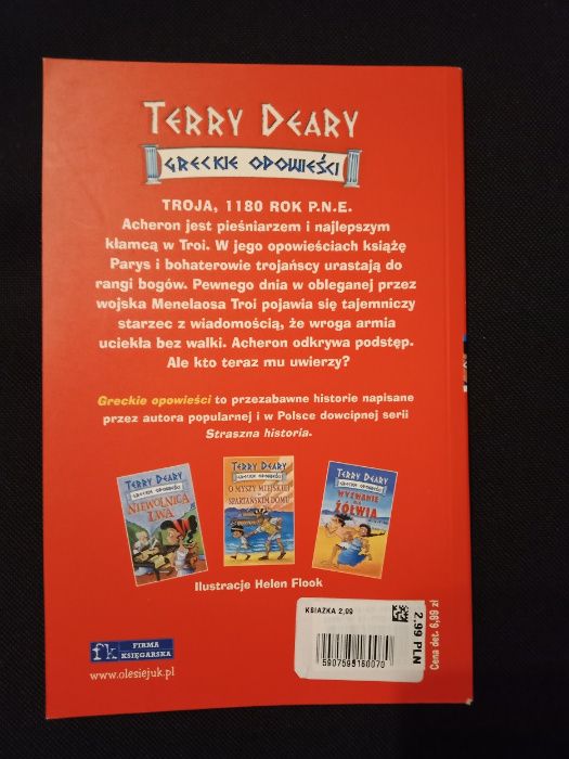 "Trojański kłamca" Terry Deary