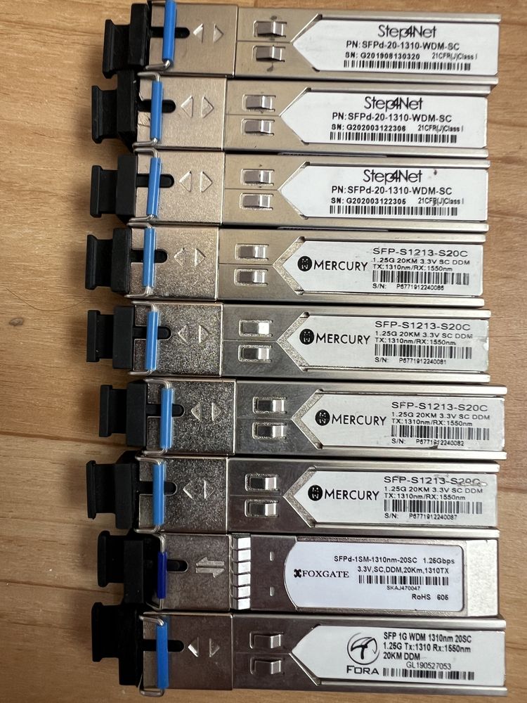 WDM SFP модули SC с DDM 1310 и 1550 (SFPd-03-1310-WDM-SC)