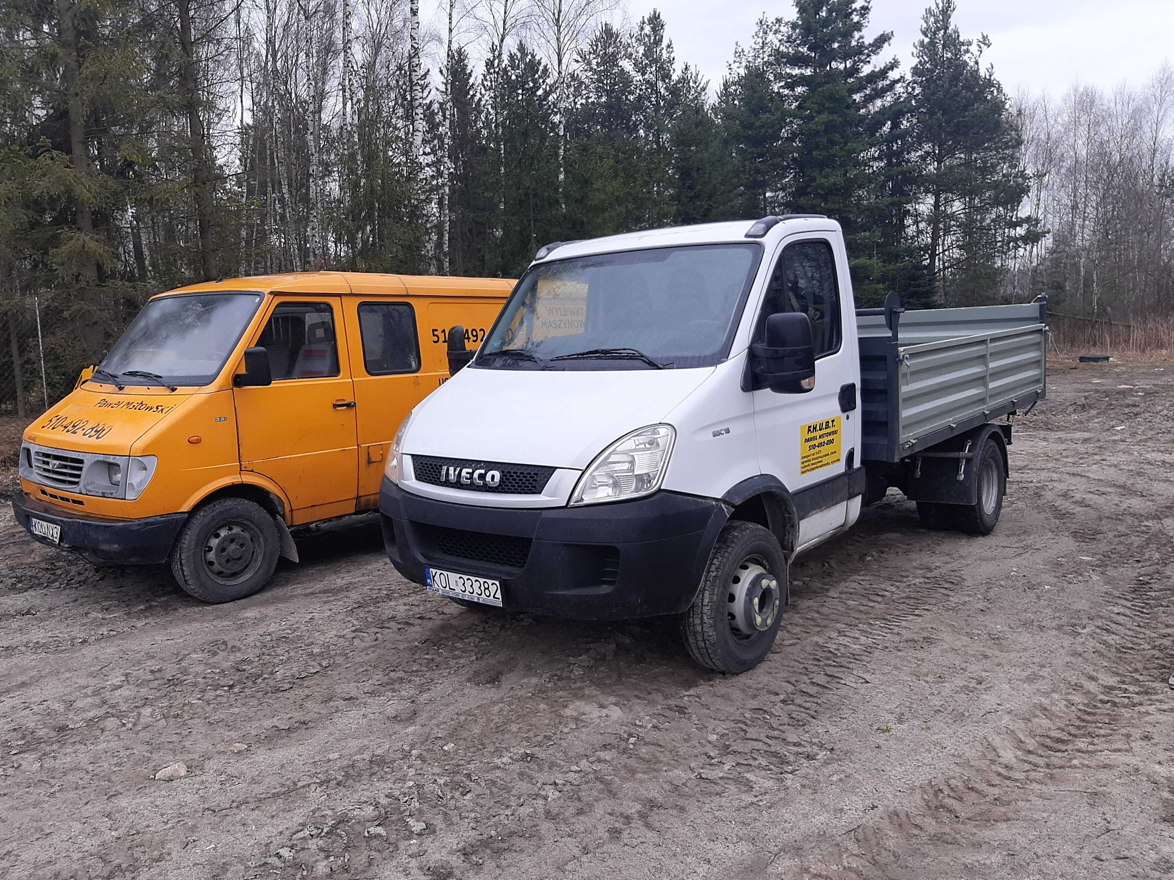 Usługi wywrotka transport materiałów sypkich, cztero ośki, patelnie,