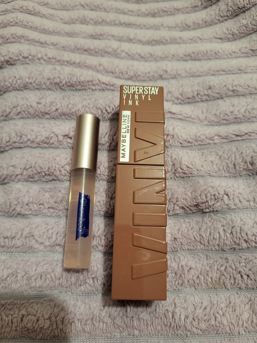 Помада Maybelline Superstay vinyl ink 35 та пензлик Glambee