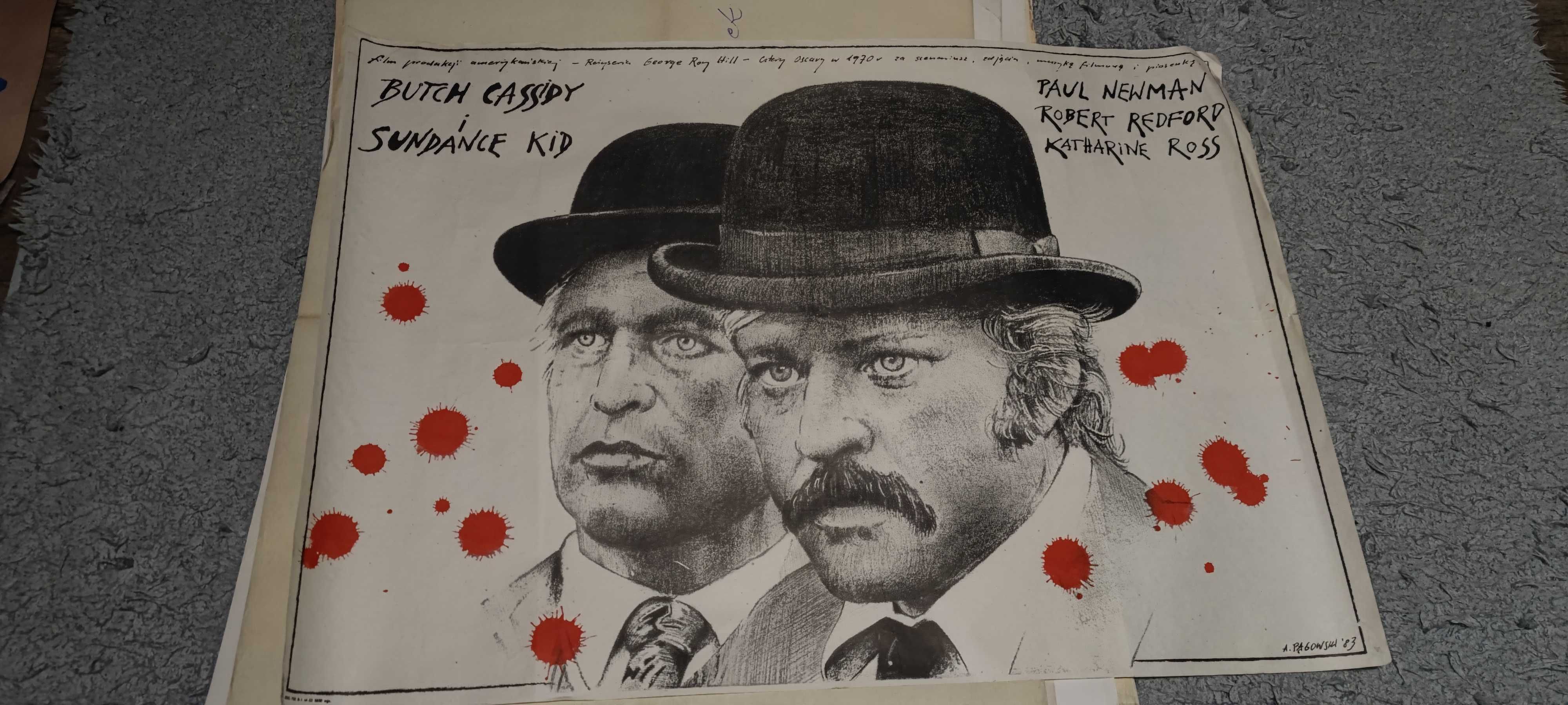 Plakat z 1983 r. A. Pągowski Butach Cassidy