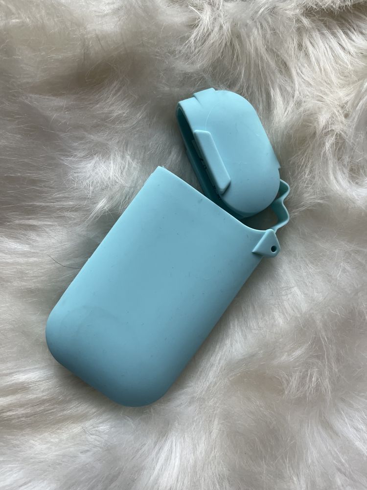 Błękitne jasnoniebieskie baby blue silikonowe etui Iqos 2.4