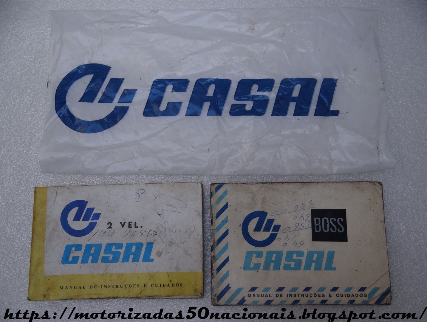 Manuais de Instruções e Cuidados p/ Motores Casal de 2v e Casal Boss