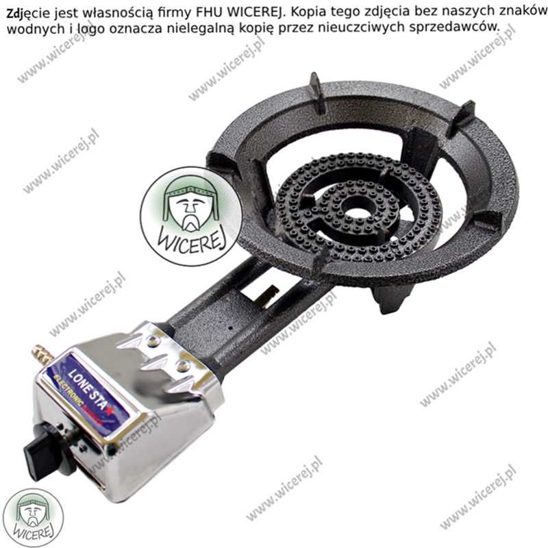 Żeliwny Taboret gazowy do topiarek, uniwersalny z zapłonem piezo 8,5kW