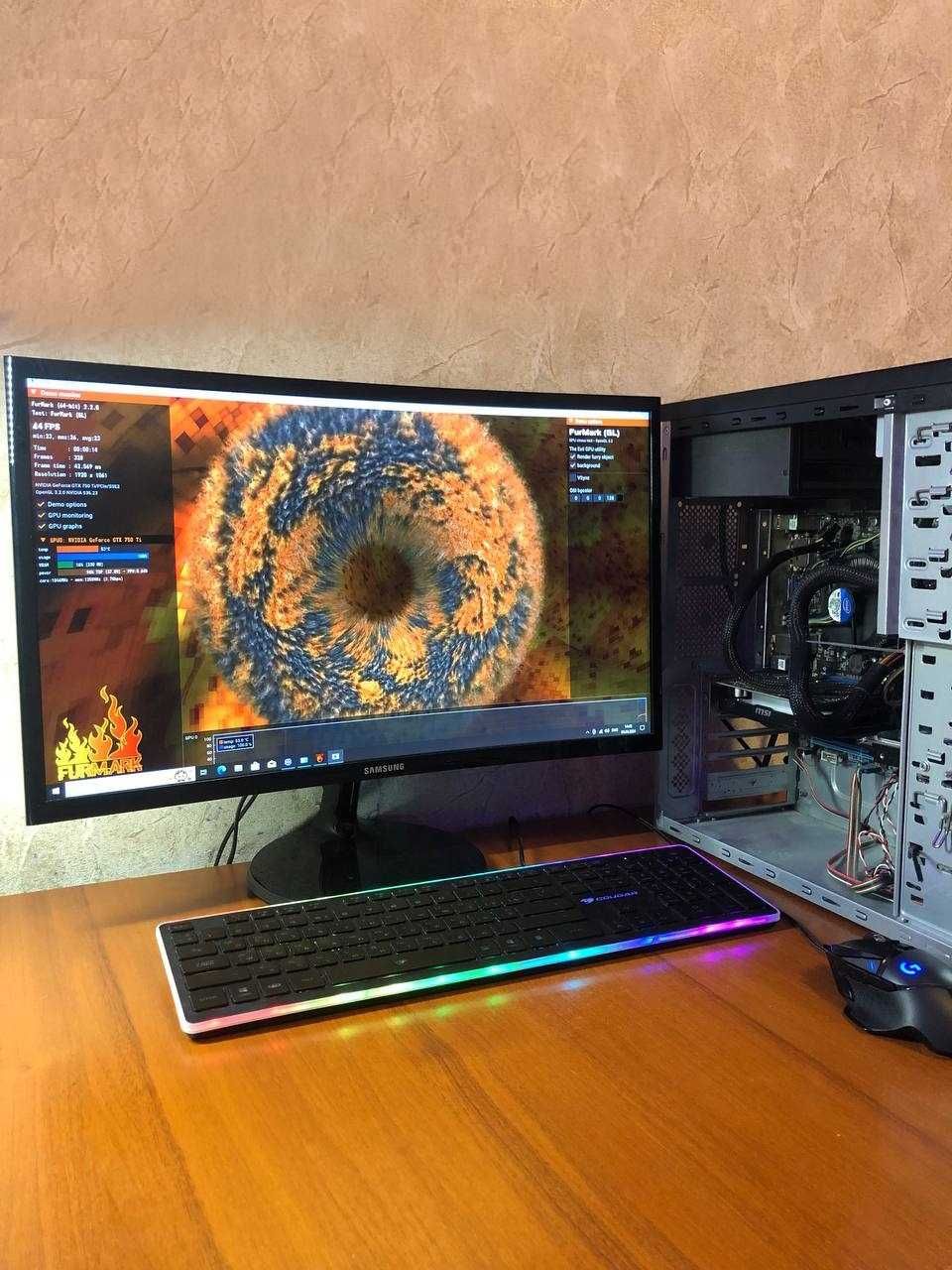 Системный блок 16 ОЗУ Стационарный компьютер GTX 750 Игровой ПК 6 ядер